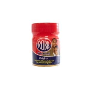 A jar of robb seasoning is shown.