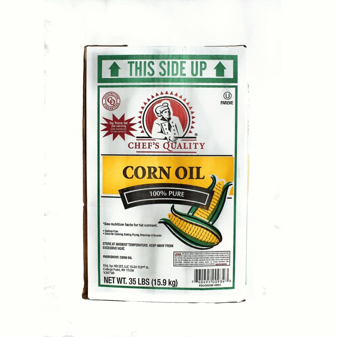 Chef's Quality corn oil 35 lb carton