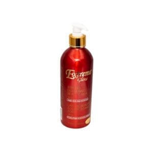 A bottle of hair conditioner is shown.