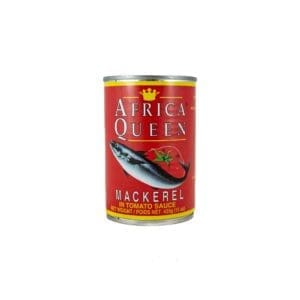A can of canned fish with red label.