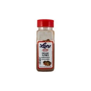 Loty ground nutmeg container, red lid